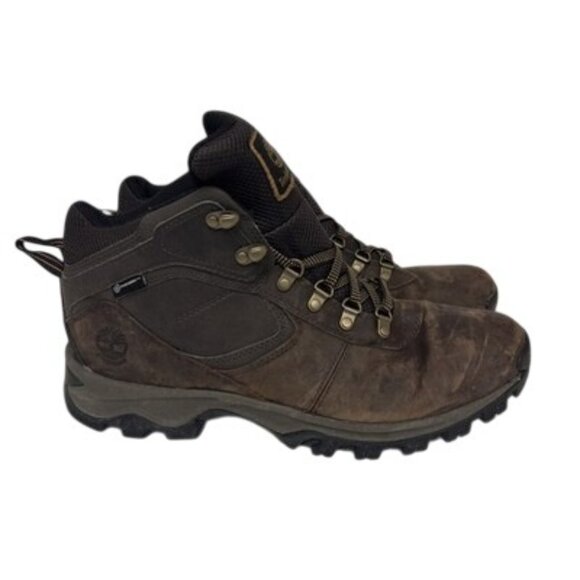 Timberland Men's Mt. Maddsen Mid Waterproof Hiking Boot Brown Size 12M - Picture 2 of 9